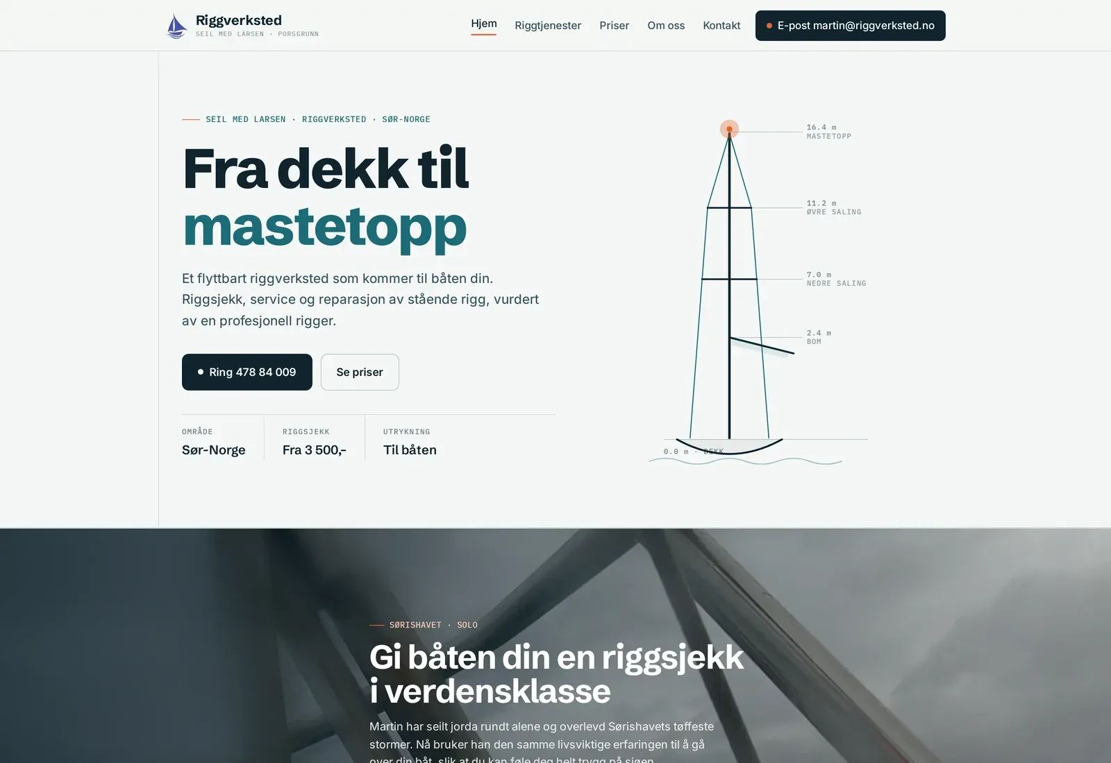 Skjermbilde av Riggverksted